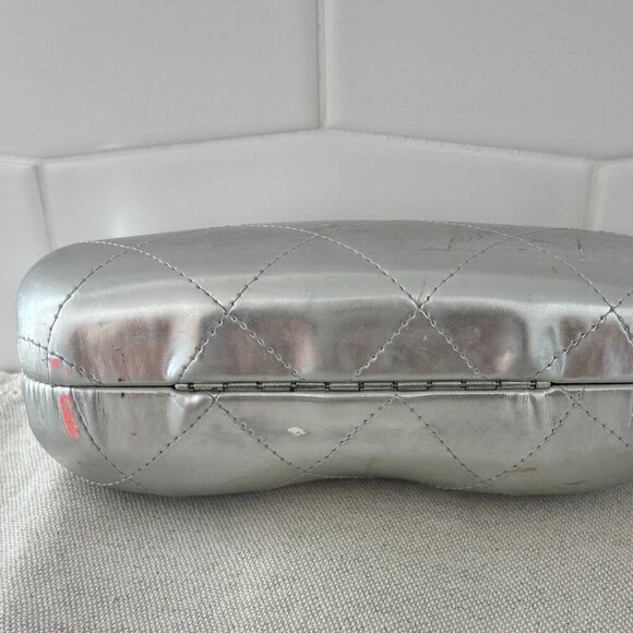 Chanel Vintage CC Sunglasses - Silver Iridescent - Rhinestones - 4095-B 124/Z1 - Picture 11 of 12